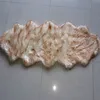 White with brown tip