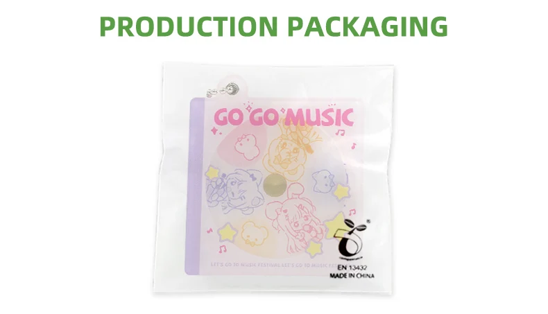 Custom Kpop Acrylic Keychain Double Sided Colored Cd Case Holder_voghion.com