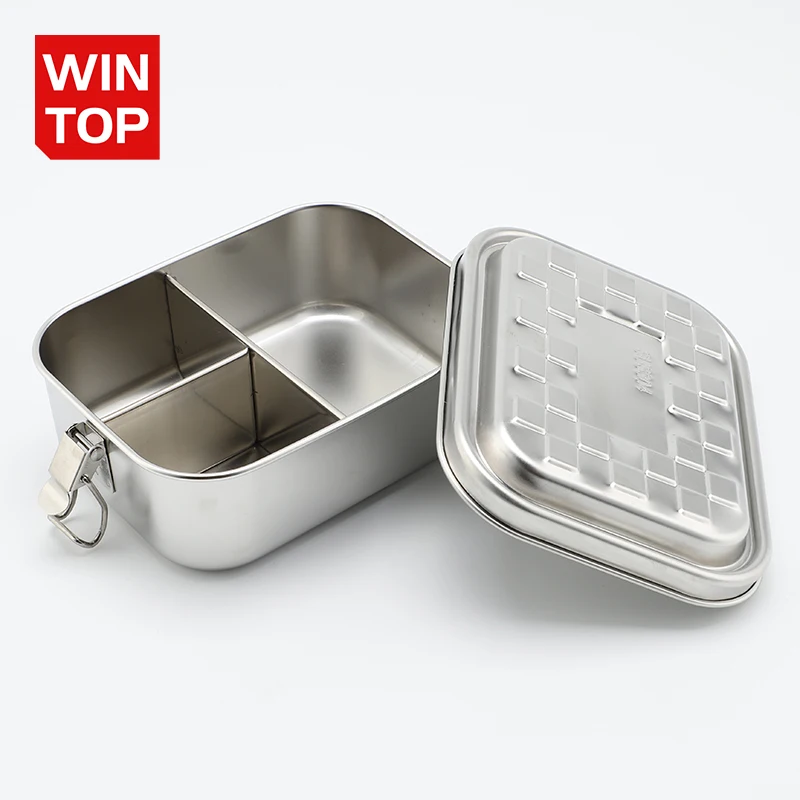 Custom Leakproof Camping Food Storage Containers Stainless Steel Bento