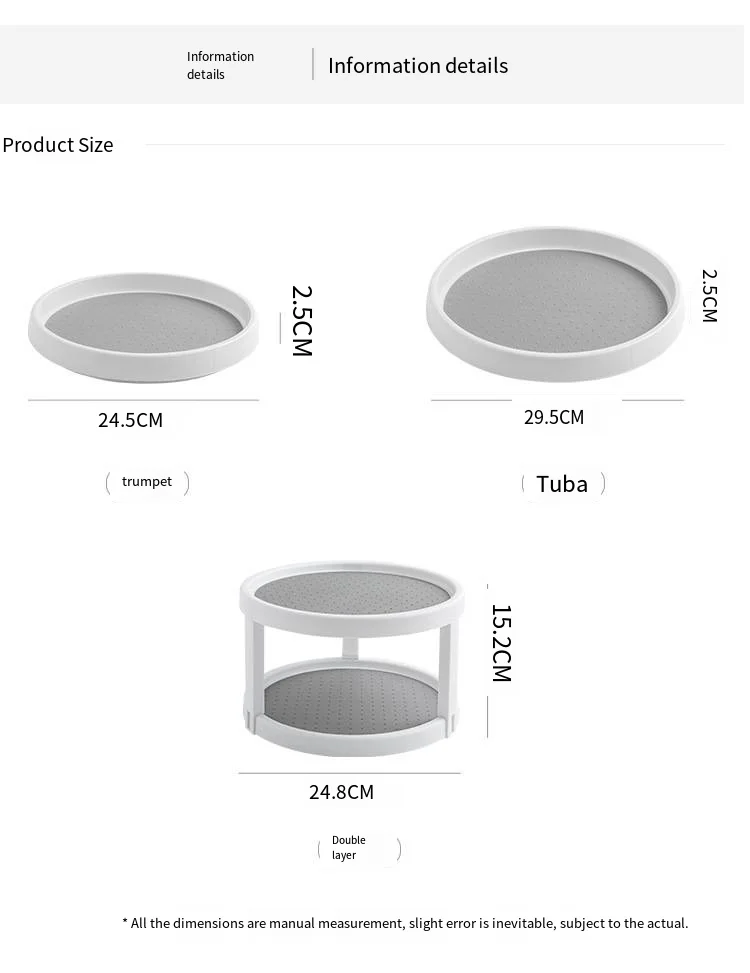 Kitchen rotating seasoning rack seasoning oil salt sauce vinegar round multifunctional organizing storage rack details