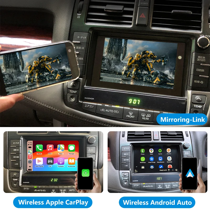 カーナビ Toyota Crown Hybrid GWS204 HDD Navigatio Toyota Crown Hybrid (GWS204, 13th Gen) Wireless CarPlay & Android
