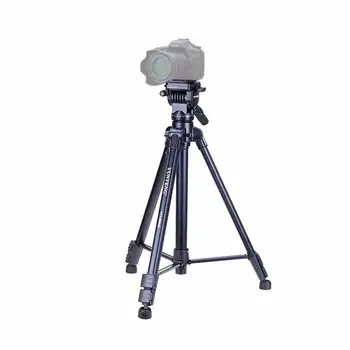 YUNTENG VCT-998 Portable Aluminum Self-timer Video Tripod for Canon Nikon DSLR Camera Mobile Phone with Carry Bag detail image