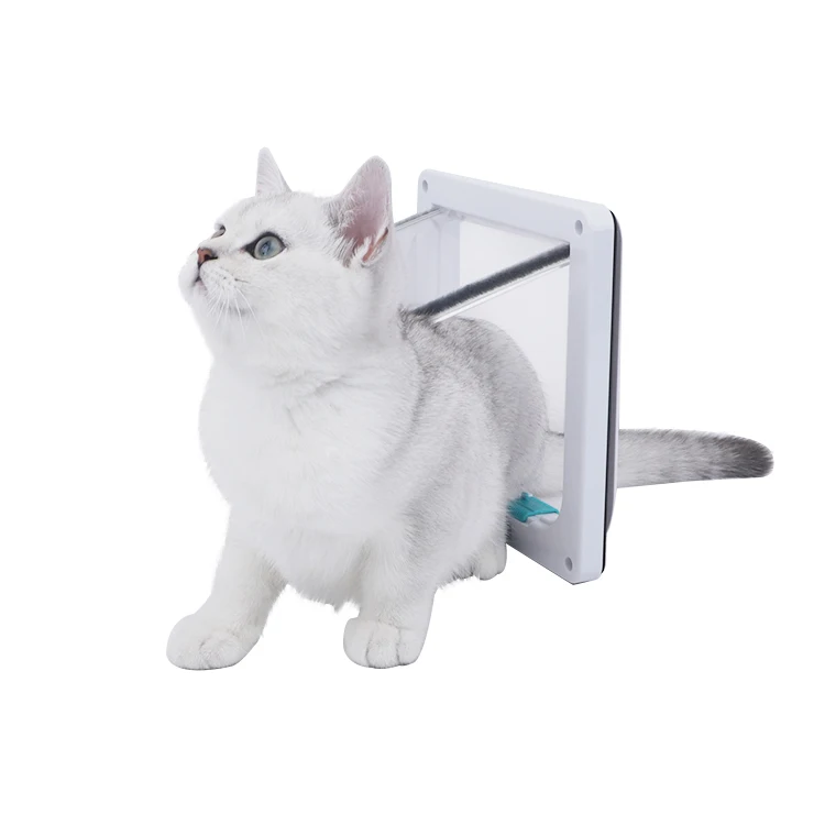 Pet Products Custom 4 Way Locking Safety Interior Cat Gate Flap Pet Dog Door Dog Door Doors For Cats