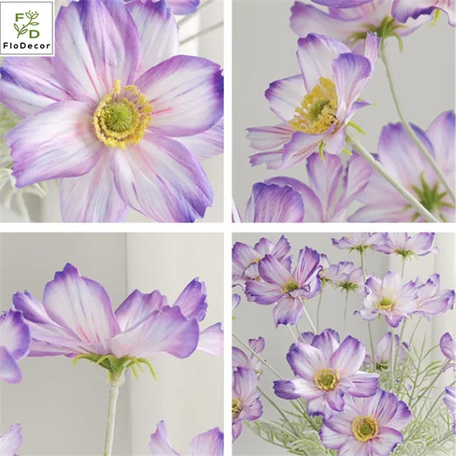 New Arrival Artificial Silk Daisy Flower Cosmos Bipinnatus Galsang 3D Flower for Wedding Home Decoration