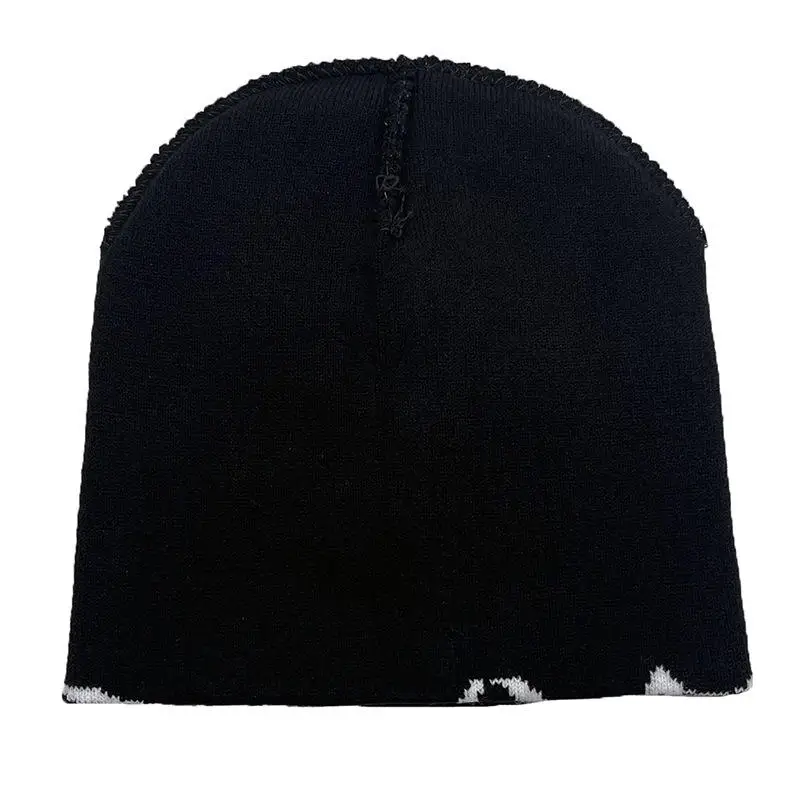 y2k work cap archive beanie black cap 平成 Casual Net Pattern Knitted Hat Y2K Women Men Hip Hop Winter Warm