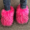 Imitation raccoon fur rose pink