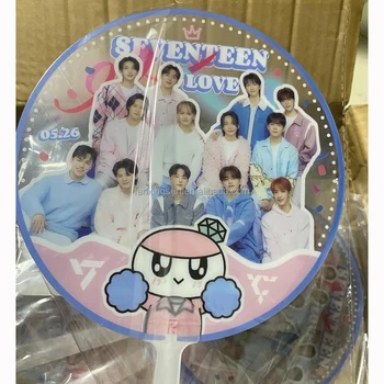 Kpop Merchandise Wholesale Custom Kpop Idol Plastic Transparent Hand Fans