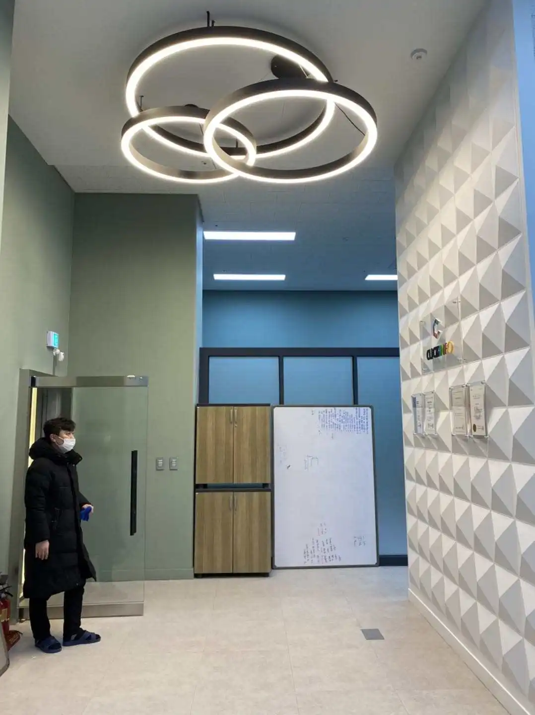 Customized Profile LED Pendant Light Circular Profile Led Ceiling Light for Office, Bank, Garage, Mall