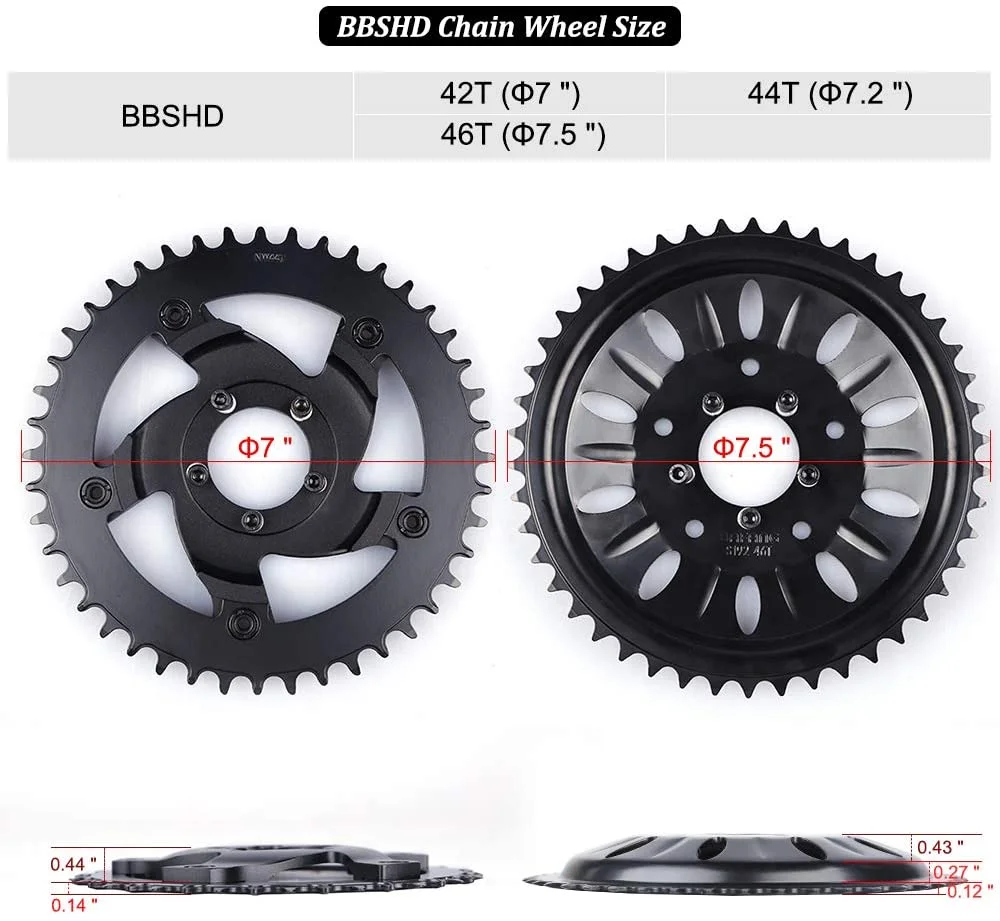 BAFANG BBSHD 48V 1000W Ebike Conversion Kit with C965 Display