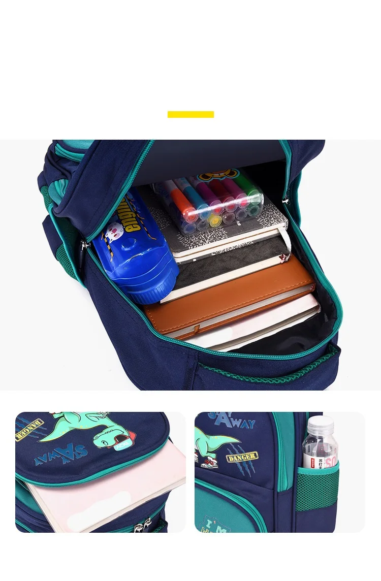 Children's Backpack Kindergarten Cartoon Cute Light Schoolbag Reflective Strip Safety Kids Bag Soft Waterproof Baby Bag