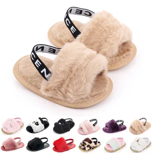 Factory Direct Sales Popular Winter Baby Slippers Shoes Soft and Elastic Toddler Shoes Indoor Baby Shoes Baby Sandals