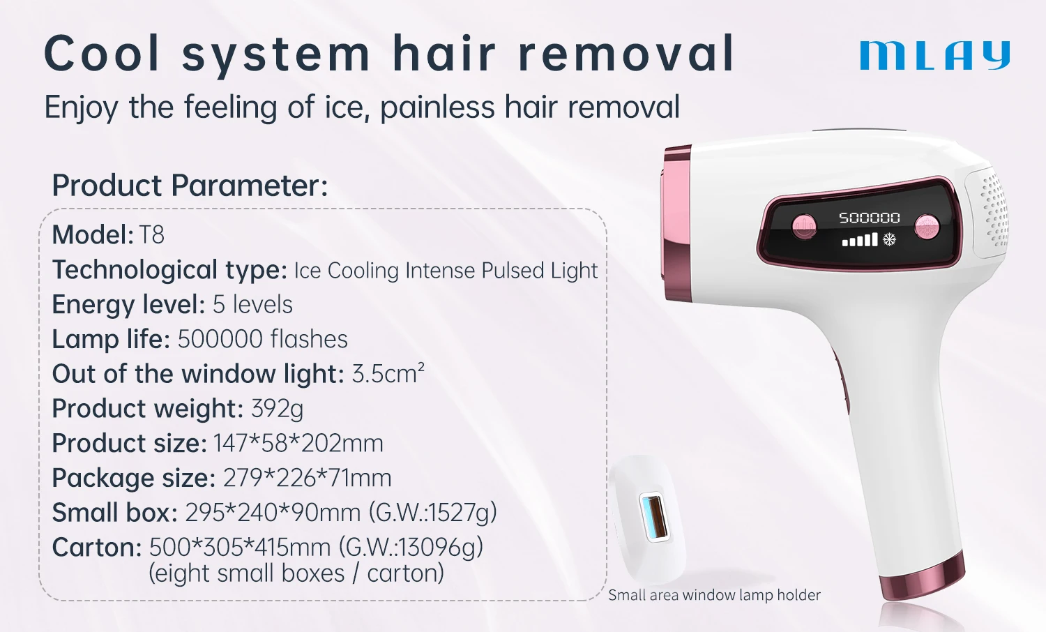 Ice lazer hair store removal device model T8 excepting offers