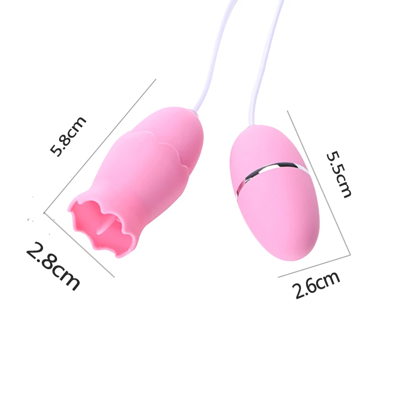 Hot Selling Rechargeable Double Girl Sex Pussy Licking Vibrating Remote Egg  Wireless Tongue Women Sex Toys Vibrator