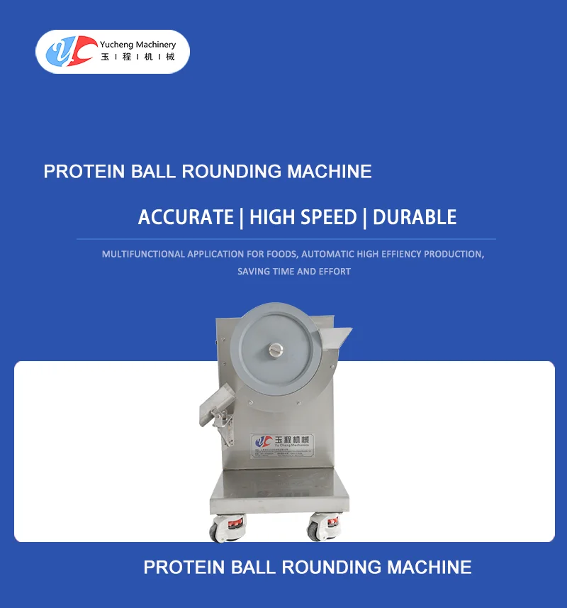 Automatic High Efficiency Meatball Fishball Date Energy Protein Ball  Making Rounding Machine details