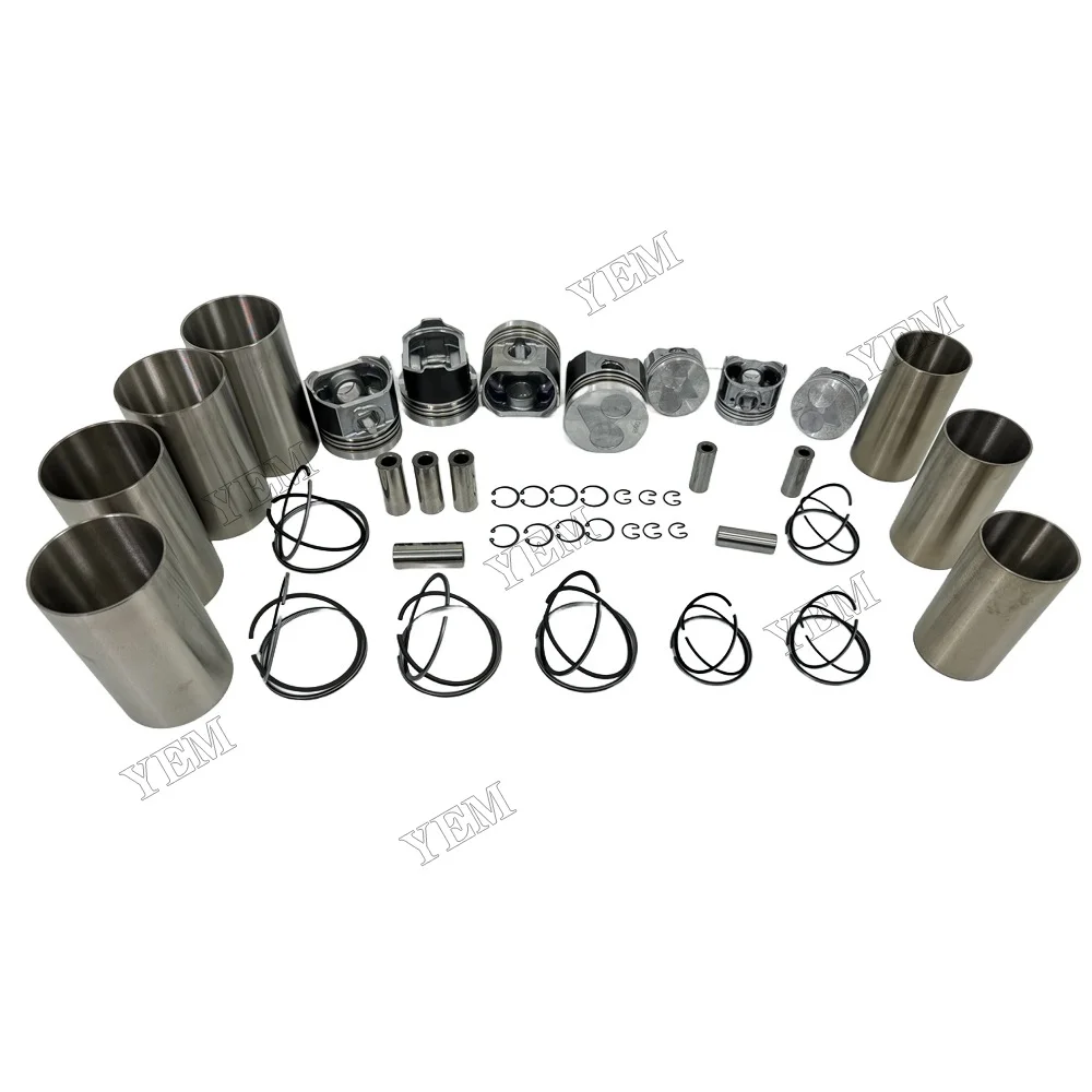 Engine Liner Kit With Piston Rings Liner for Kubota V2607 Engine Spare Parts 6