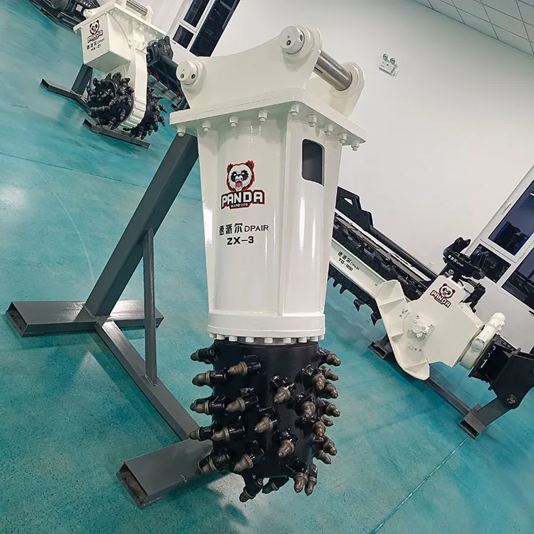 Axial Drum Cutters - Efficient Narrow Trench Excavation