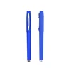 Un corps de stylo bleu avec un clip argenté