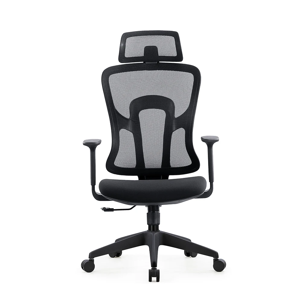 China Customizable Adjustable Armrest Spine Suitable Staff Work Writing Swivel Cheap Ergonomic Office Chair With Lumbar Support