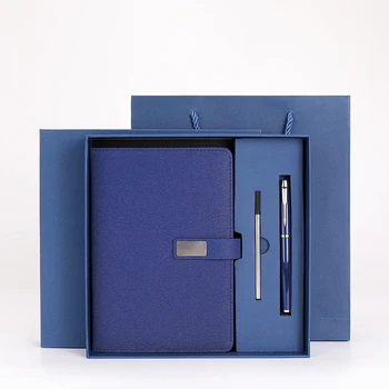 Custom A5 Notebook Business Gift Box With Pen Card Holder Journal Box Office Custom Notebook Gift Set