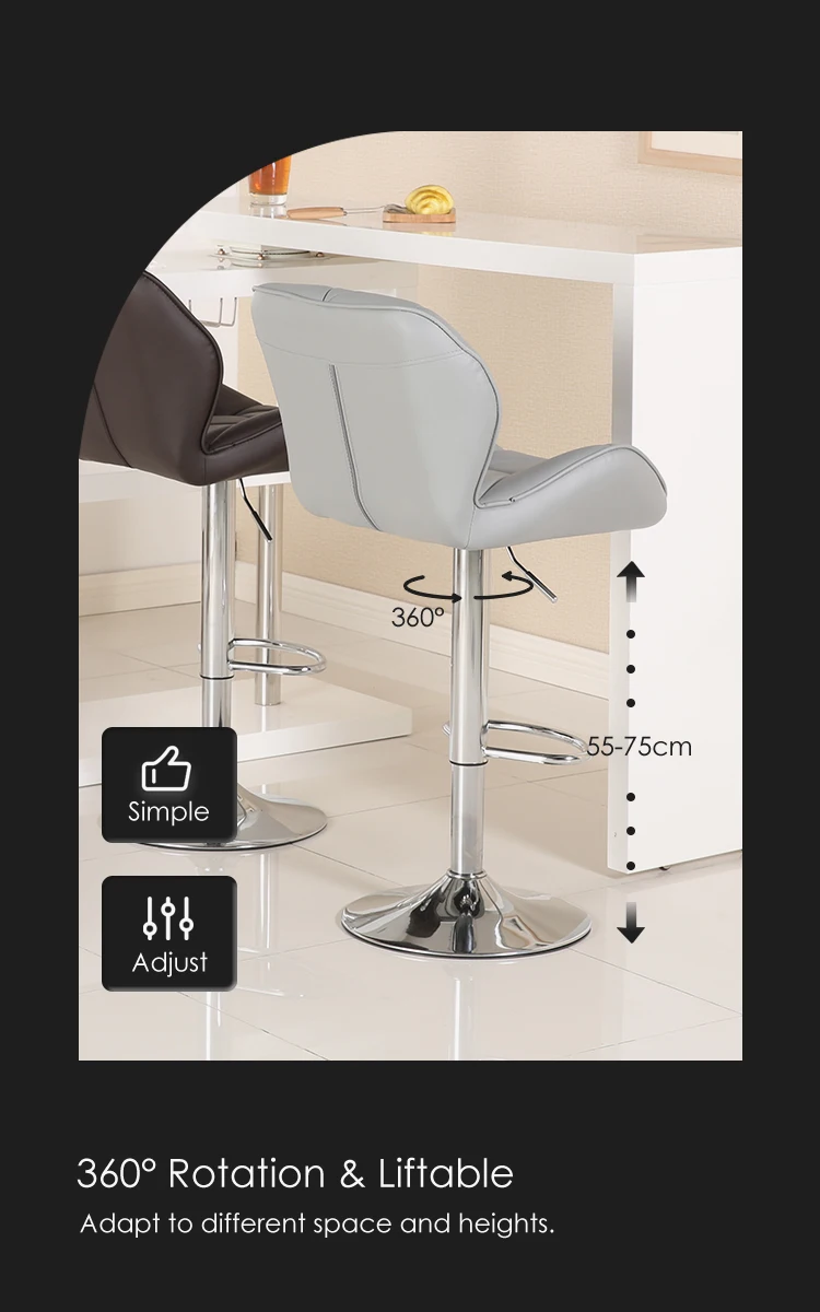 Latest Design Comfortable Bar Table Chairs With Backs For Restaurant