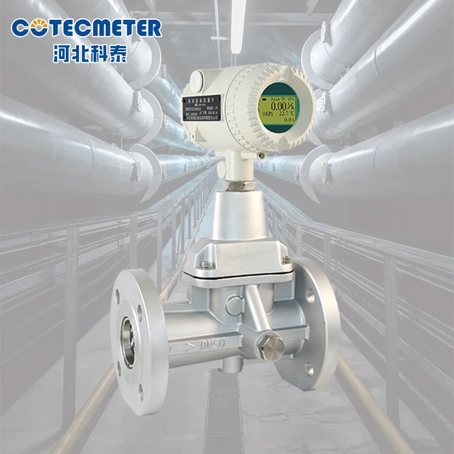 Gas Measurement Shedding 1.0 Grade Precession SS316L Natural Gas Steam Flow Meter Flange Flow Meters