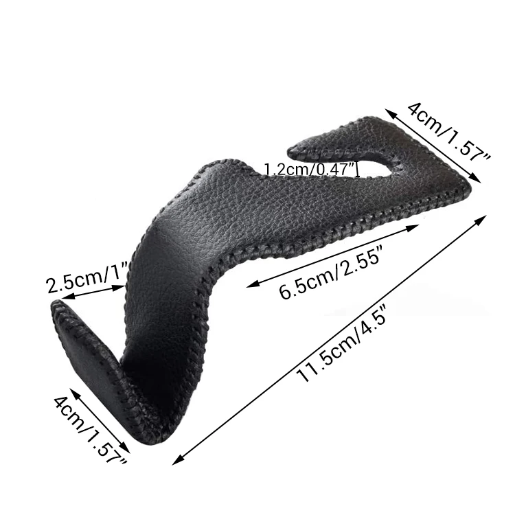 Ganci Per Sedile Auto URAQT - 2 Pezzi In Pelle Per Organizzare Borse E Oggetti In Macchina - Foto 9