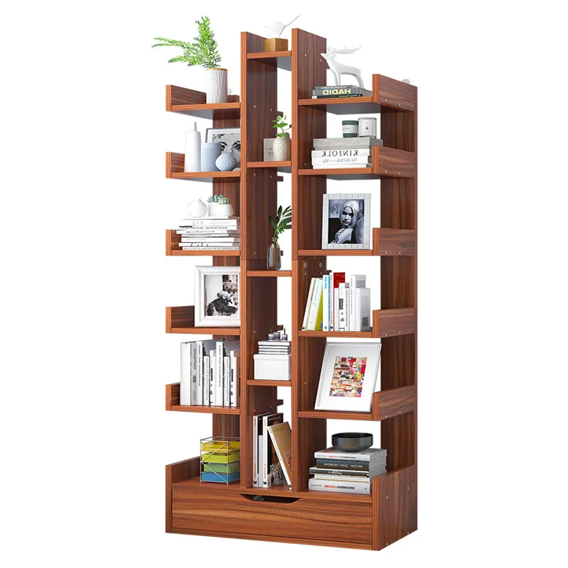 Modern Wooden Bookshelves Storage Design Living Room Kids Bookshelf