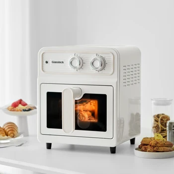 Kitchen Appliance 1700W Stainless Steel Air Fryer Toaster Oven 6L Large Capacity Healthy Oil-Free Air Fryer