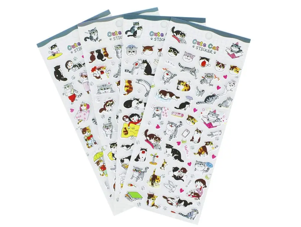 Новые Красочные пользовательские 3D объемная наклейка с принтом для детей