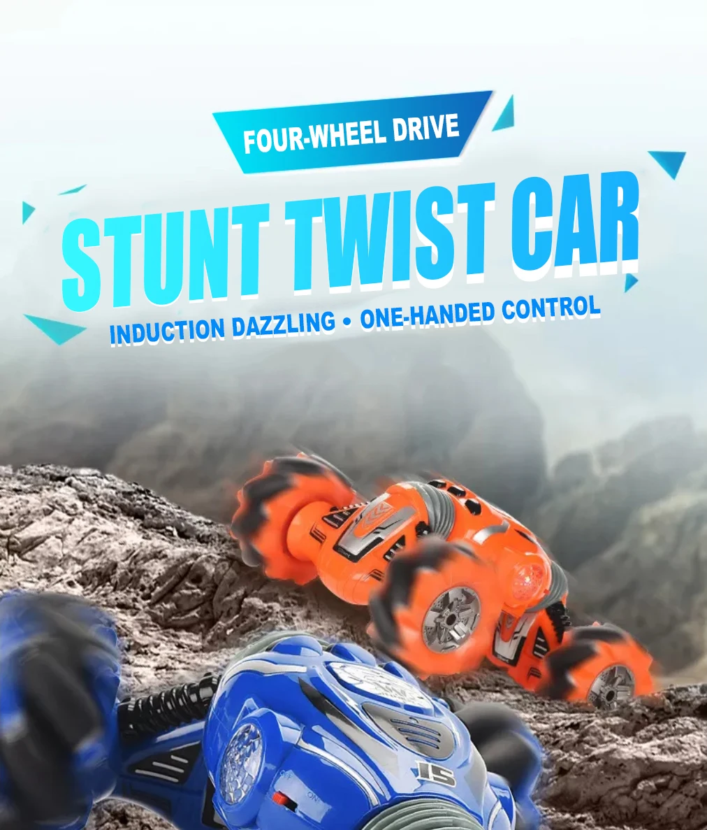 Amazon Hot Sell Stunt Remote Rc Twist Plastic Rechargeable High Speed