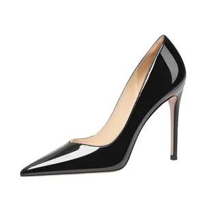 Customized Elegant Sexy Pointed Toe Ladies Women Hollow Pointed Toe Pumps Classic Black Blue Banquet Wedding Bride Styles