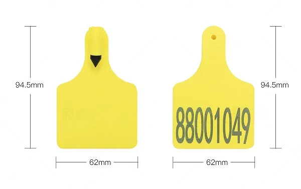UHF RFID Animal Microchip Cow Ear Tag Identification Tag