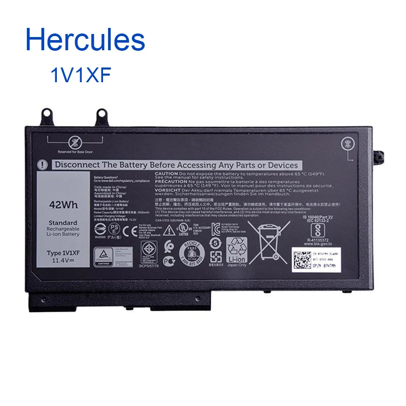 Genuine 1V1XF 27W58 Laptop Battery For Dell Latitude 5500 5510 Precision 3540 3550 | 42Wh 11.4V 3-Cell - View #3