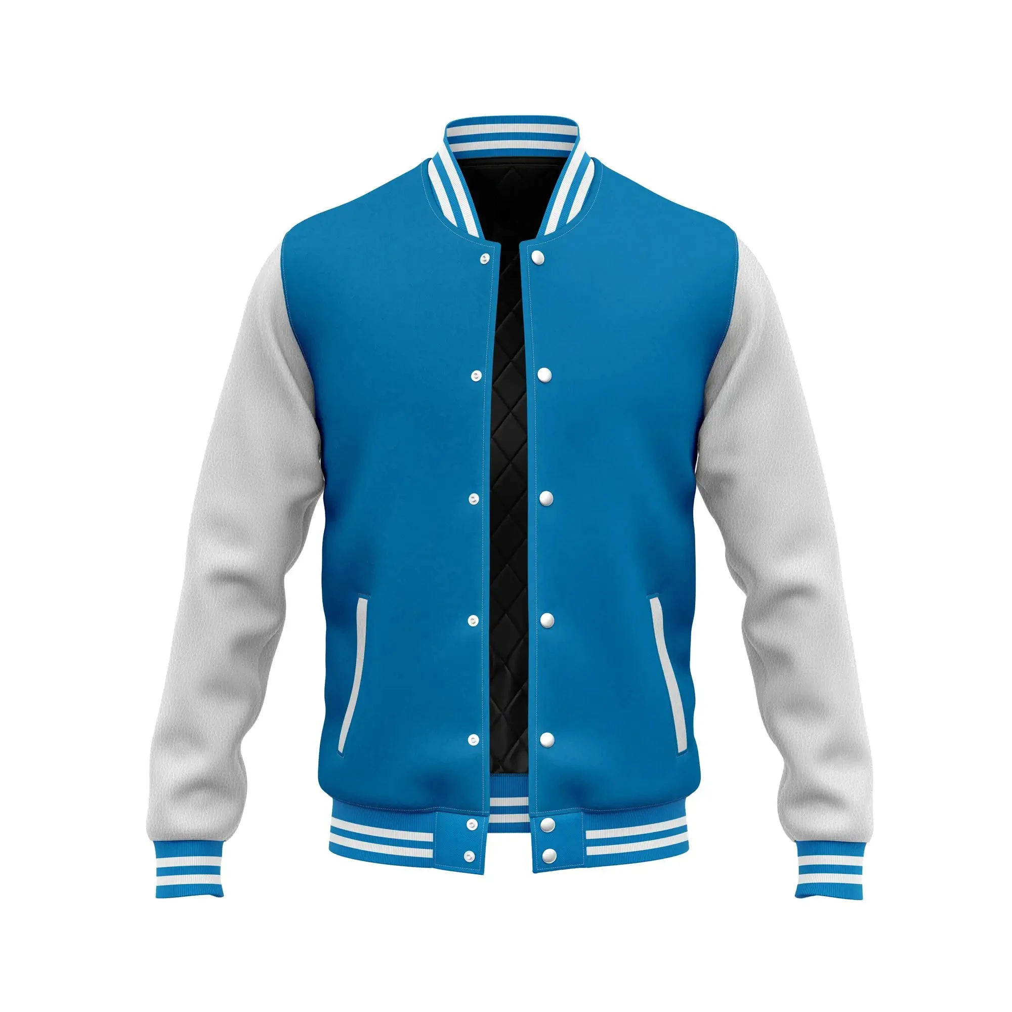 Varsity Baseball Letterman Wool and Leather Premium Quality Unisex Basketball Jacket mens_voghion.com