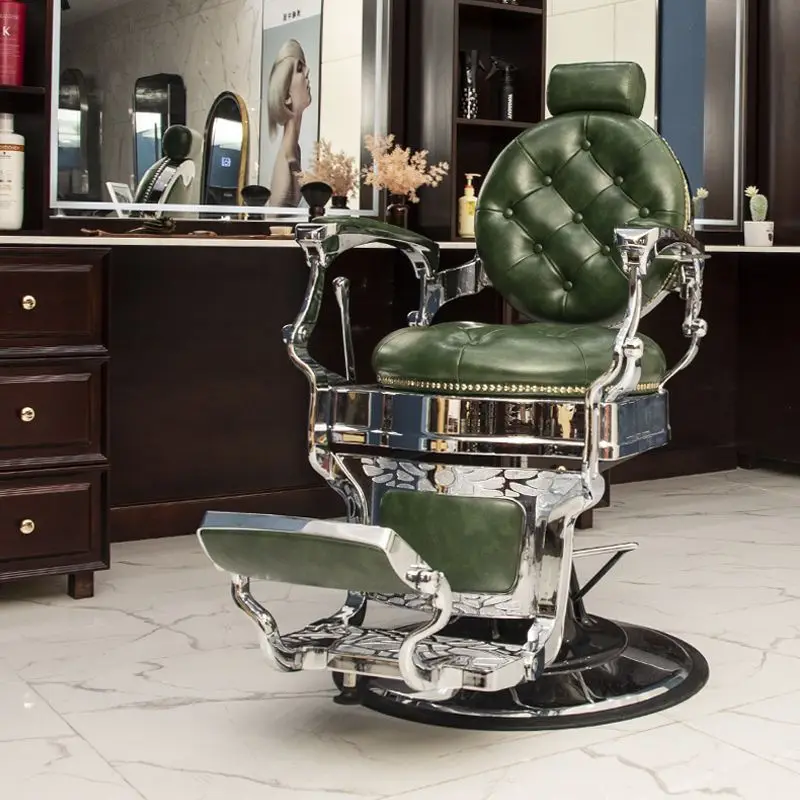 Luxury Heavy Duty Belmont Classic Vintage Styling Chair Green Hair Salon  Barber Chairs for Sale