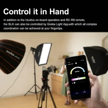 Godox SL200III Studio LED Video Light 215W  Dimmable 8 FX Lighting Effects APP Remote Control for Home Studio Live product image
