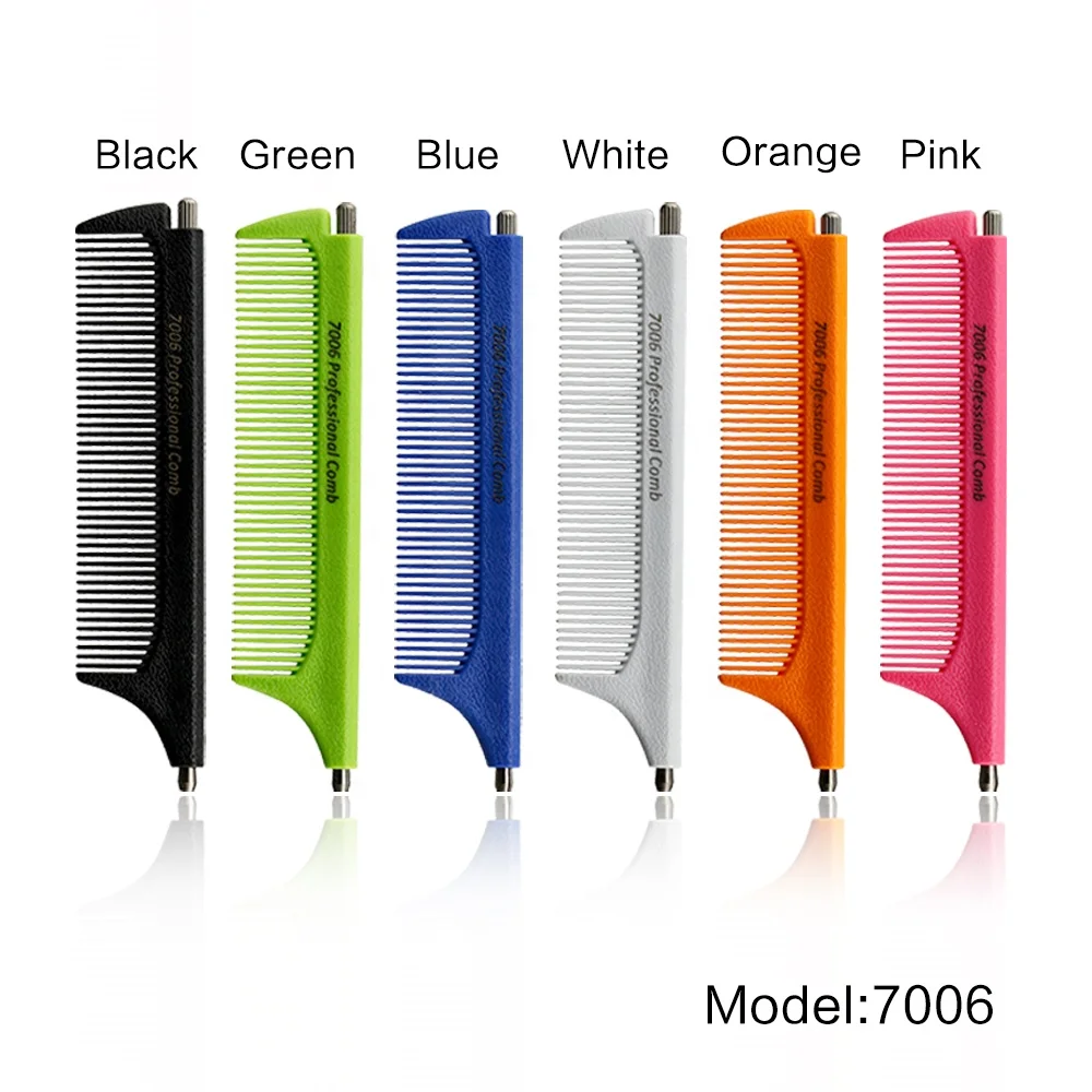 Multi Function Metal Rat Tail Hair Comb Barber Shop Hair Styling Retractable Pintail Comb