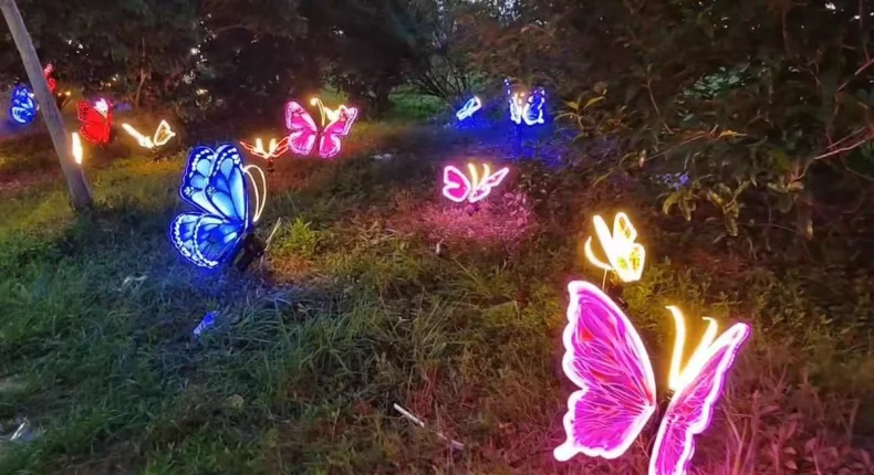 led butterfly garden lights
