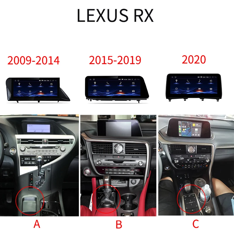 Autoradio GPS Navigation Android Car Radio Multimedia Player for LEXUS RX RX200t RX300 RX350 CARPLAY Wifi Car Stereo Headunit