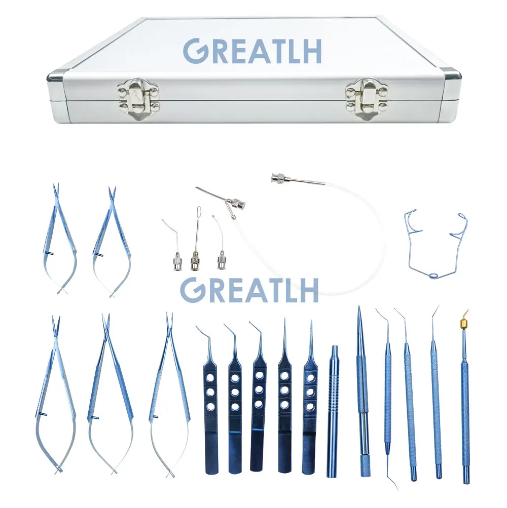 Ophthalmic Needle Holder Cataract Surgery Titanium Alloy 21pcs