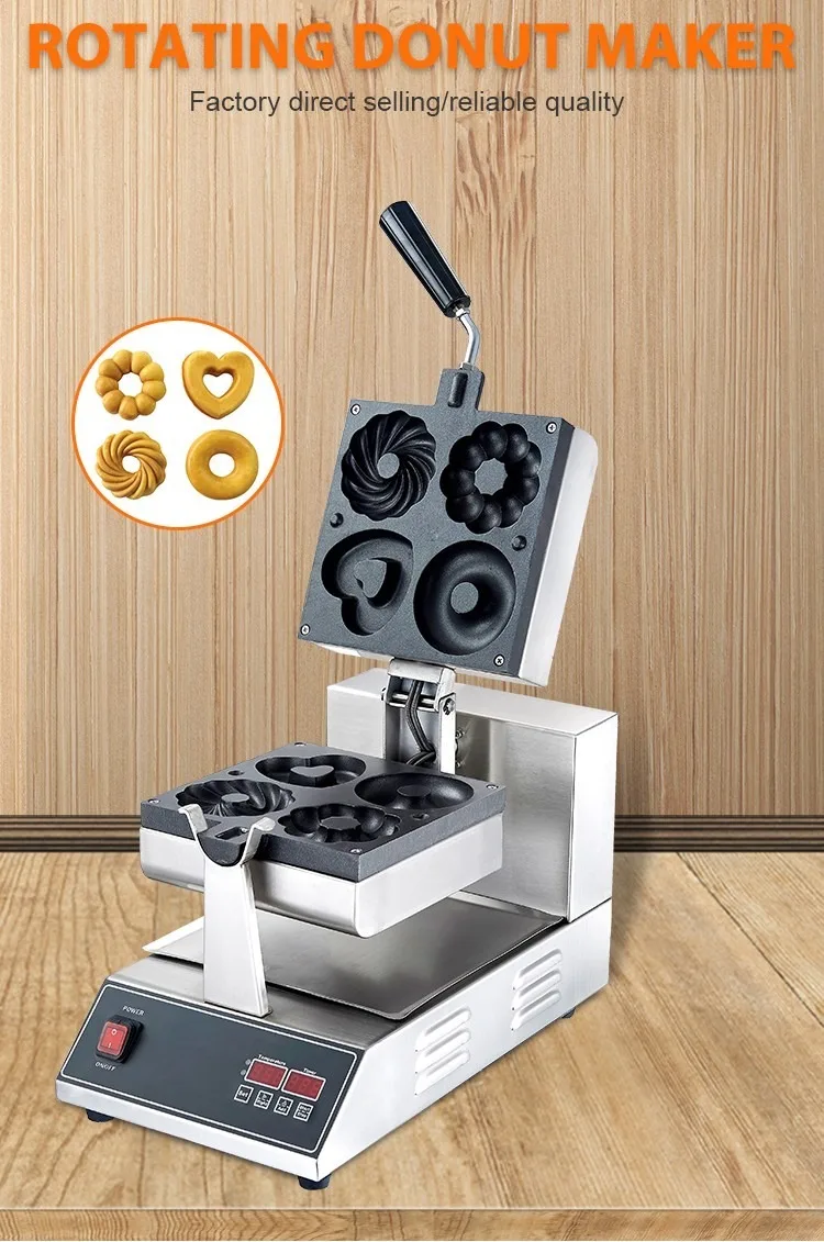 CANMAX Manufacturer High Quality Mini Commercial Automatic Electric Donut Making Machines Waffle Maker Machine