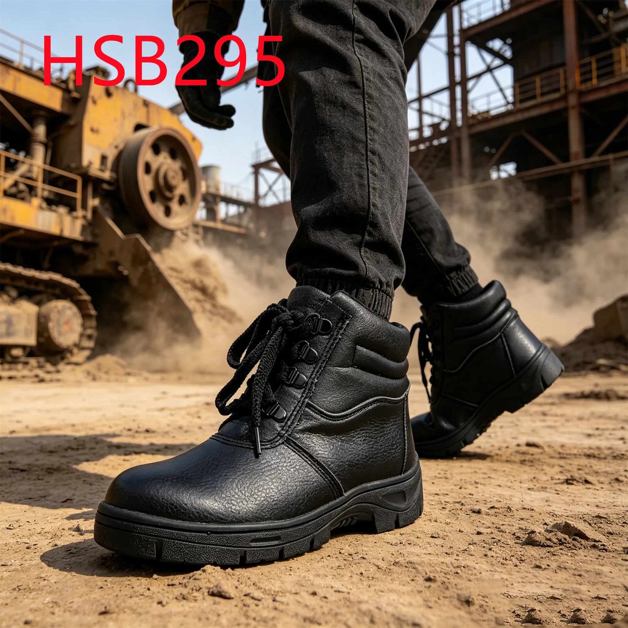 HY,Factory Price Anti-puncture&hit Construction Safety Shoes Ankle High Protection Safety Boots Popular in Thailand HSB295