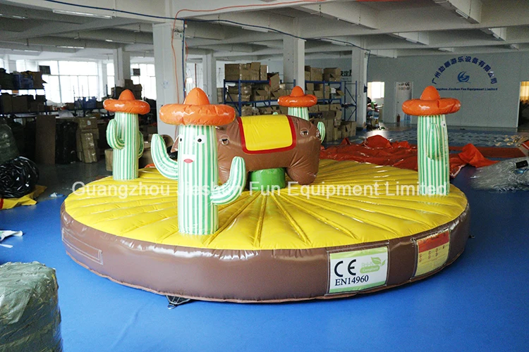 Factory Customized Design Inflatable Sports Game Challenge Amusement Inflatable Ride Mechanical Rodeo Bull for Sale