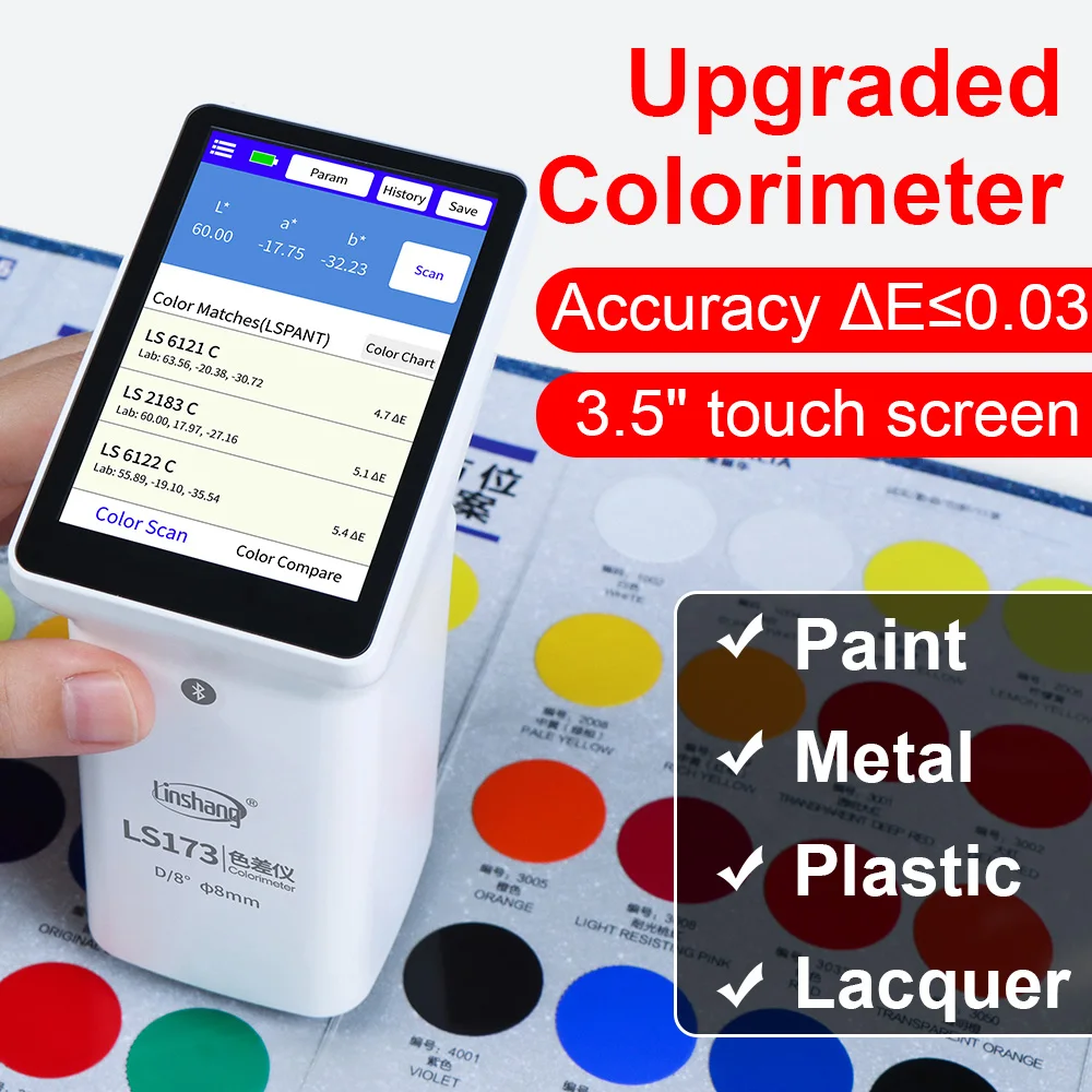Promotion LS173 D/8 Colorimeters Cmyk Cie Lab Color Meter Portable Colorimeter for Color Measurement