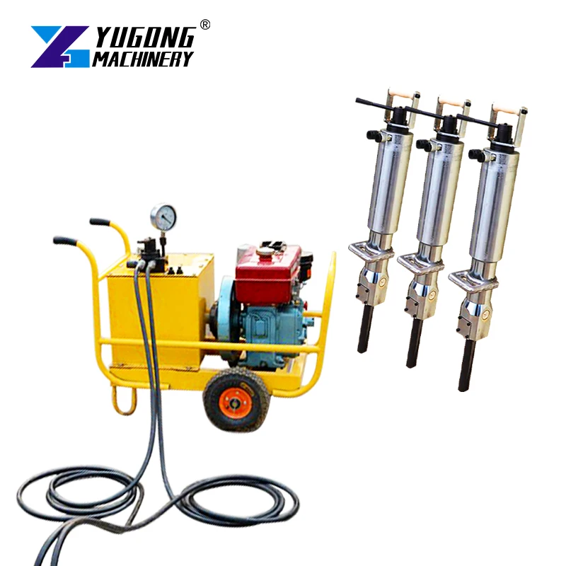 Most Powerful Manual Tools Marble Hydraulic Rock Splitter to Break Rocks