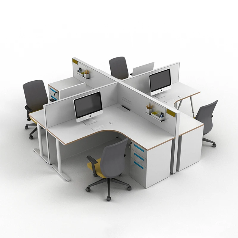 Shape C Wooden Office Workstation