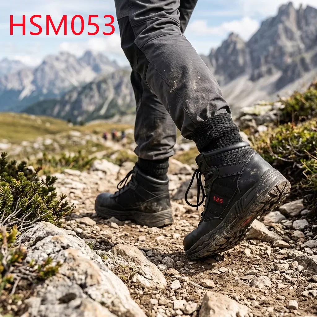 HY,Safety Practice Anti-impact EVA+Rubber Outsole Combat Grade Boots 4/6 Inch Available Patrol Recon Boots for Georgia HSM053