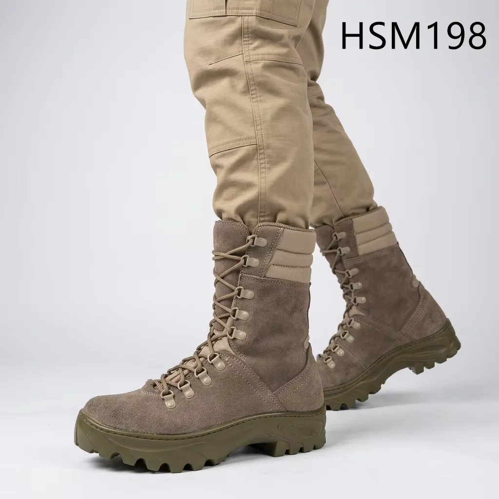 LXG,Physical Training Stitching Rubber Outsole Coyote Color Combat Boots Factory Output High Altitude Warm Fighting Boots HSM198