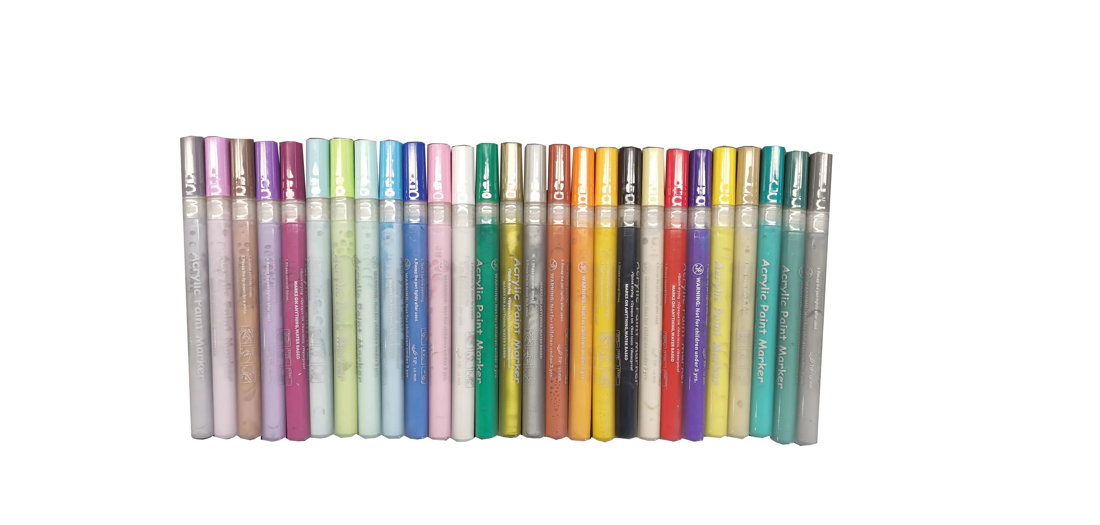 Oem Set Of 28 Colors Non Toxic Permanent Acrylic Paint Marker Pens