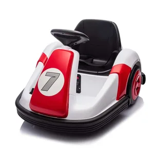 Cute New Designed Electric 6V Unisex Kids Ride Car Forward Backward Movement 360 Degree Rotation Anti-Collision Strips